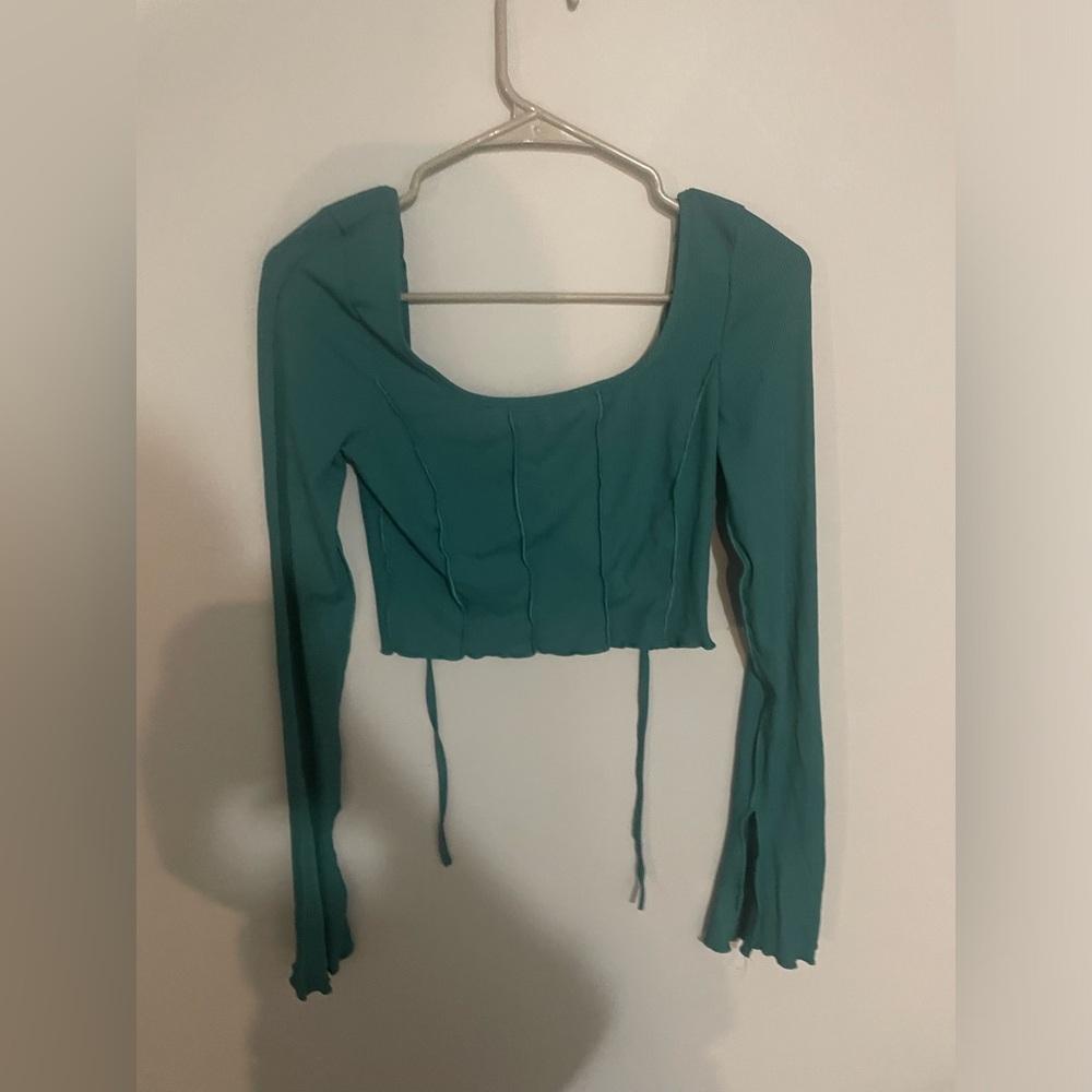 Green croptop